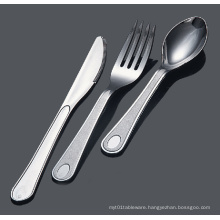 Silver Spoon Fork Knife Plastic